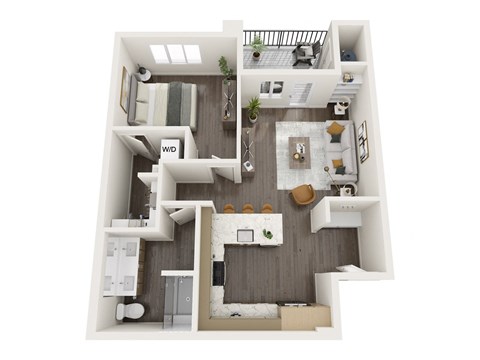 a 3 bedroom floor plan with a bathroom and a kitchen